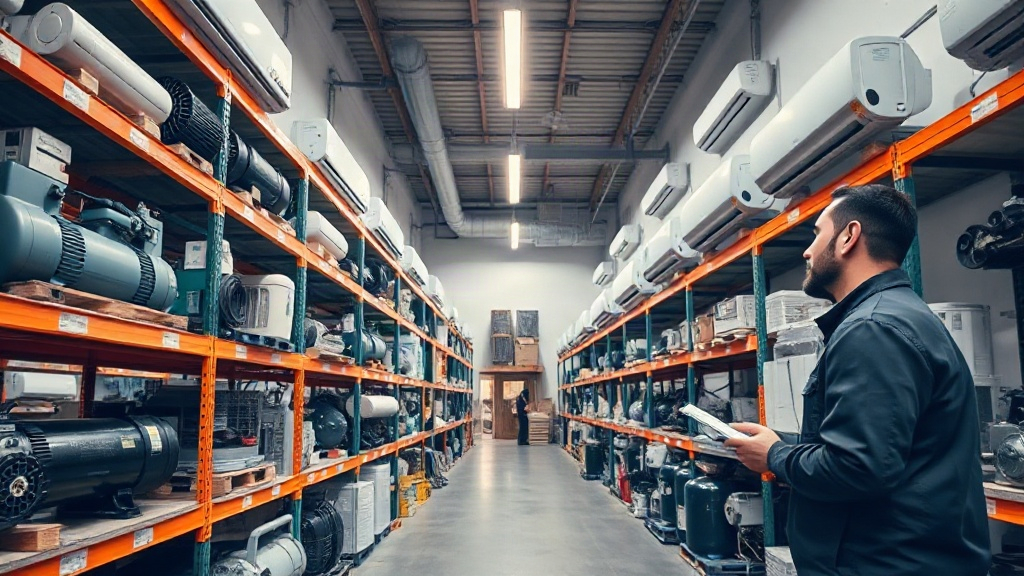 Power Cool AC spare parts warehouse